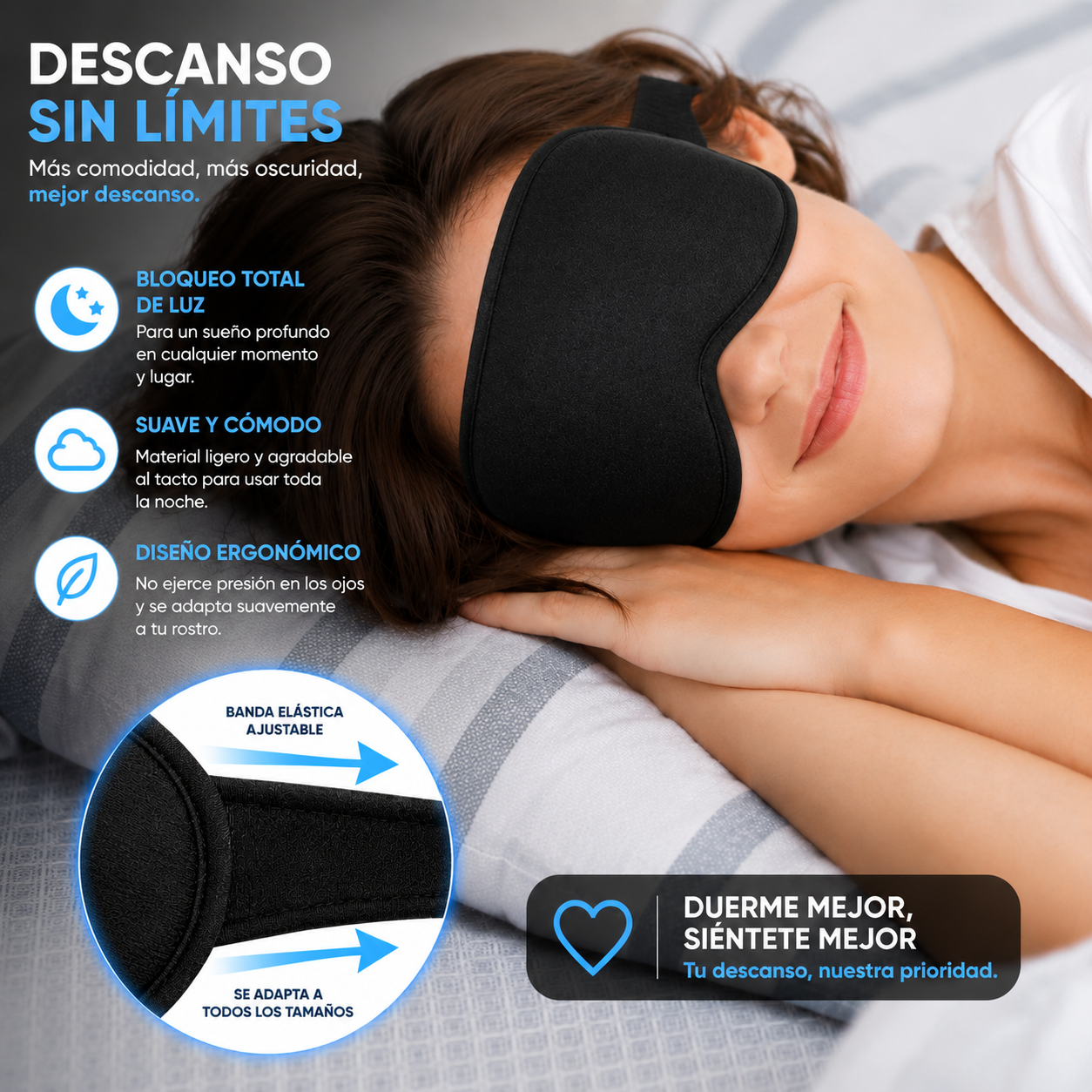 Antifaz 3D para dormir ™