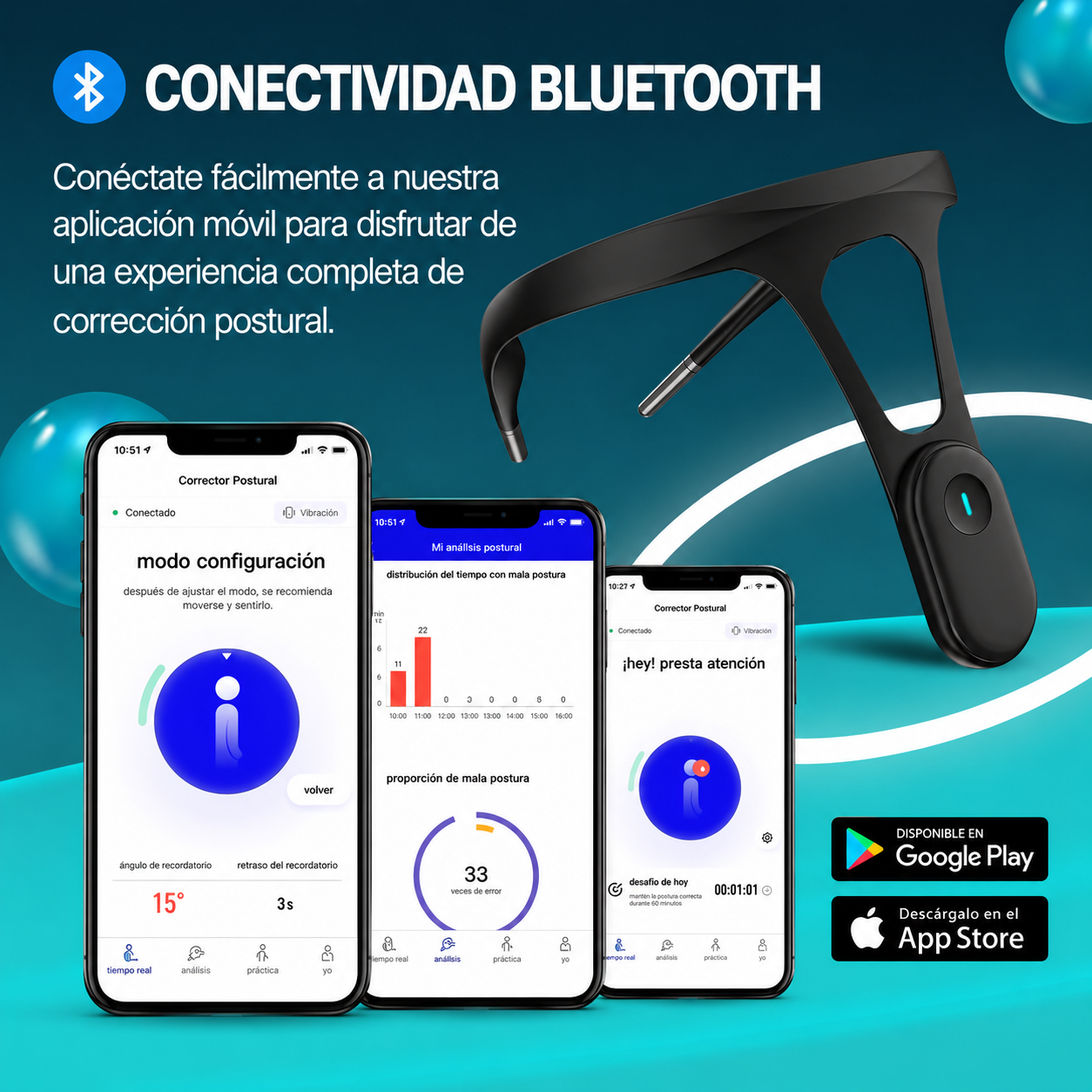 Corregidor Postura inteligente