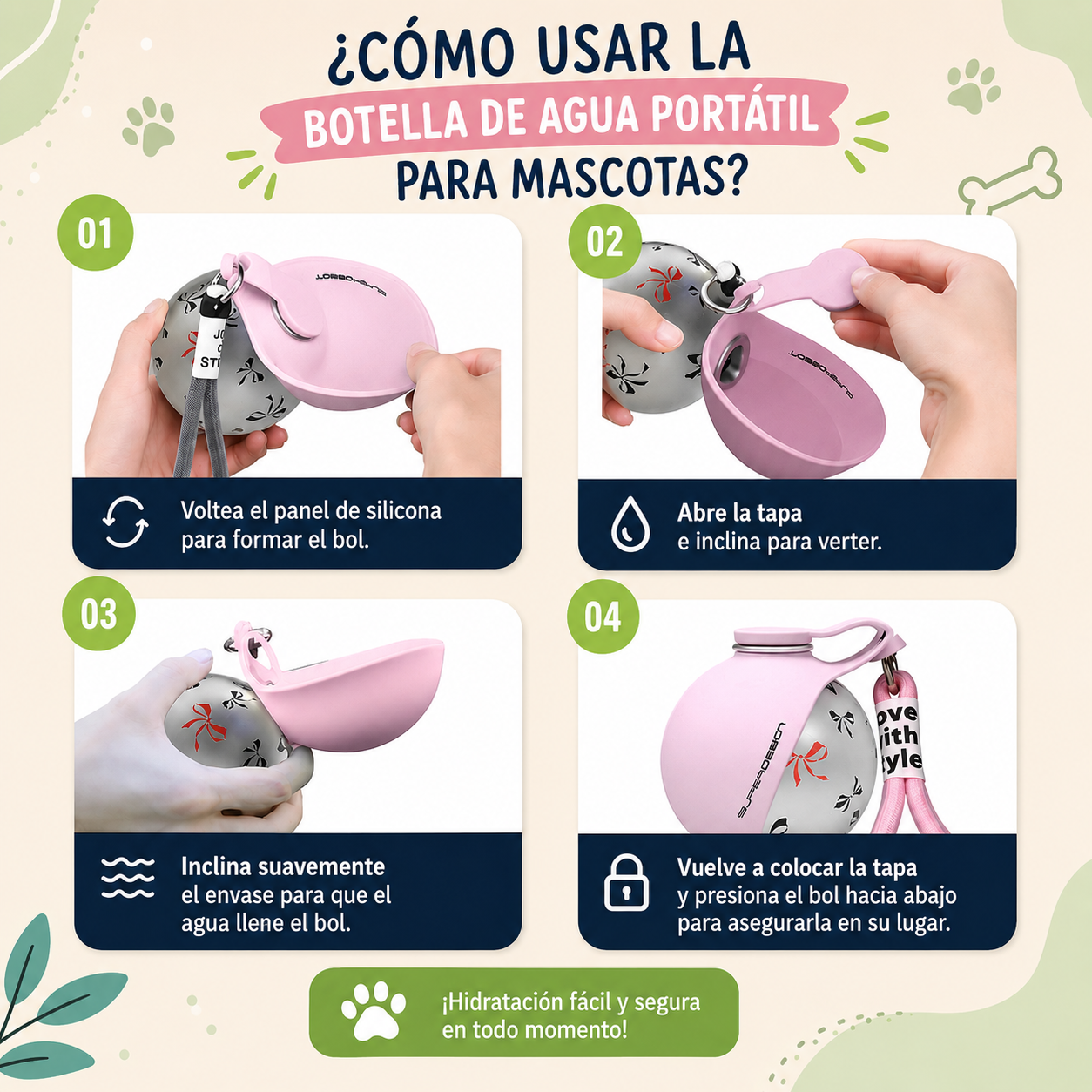 Botella Portátil para Mascotas™